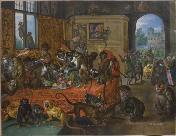 Artworks in 150 Subjects Painting - monkey party